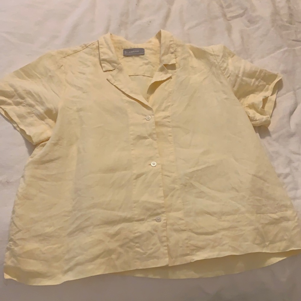 Everlane linen short-sleeve notch shirt